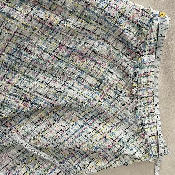 Worthington NWT Pastel Tweed Midi A-Line Skirt Size 4P Fully Lined Back Zip - Picture 9 of 11